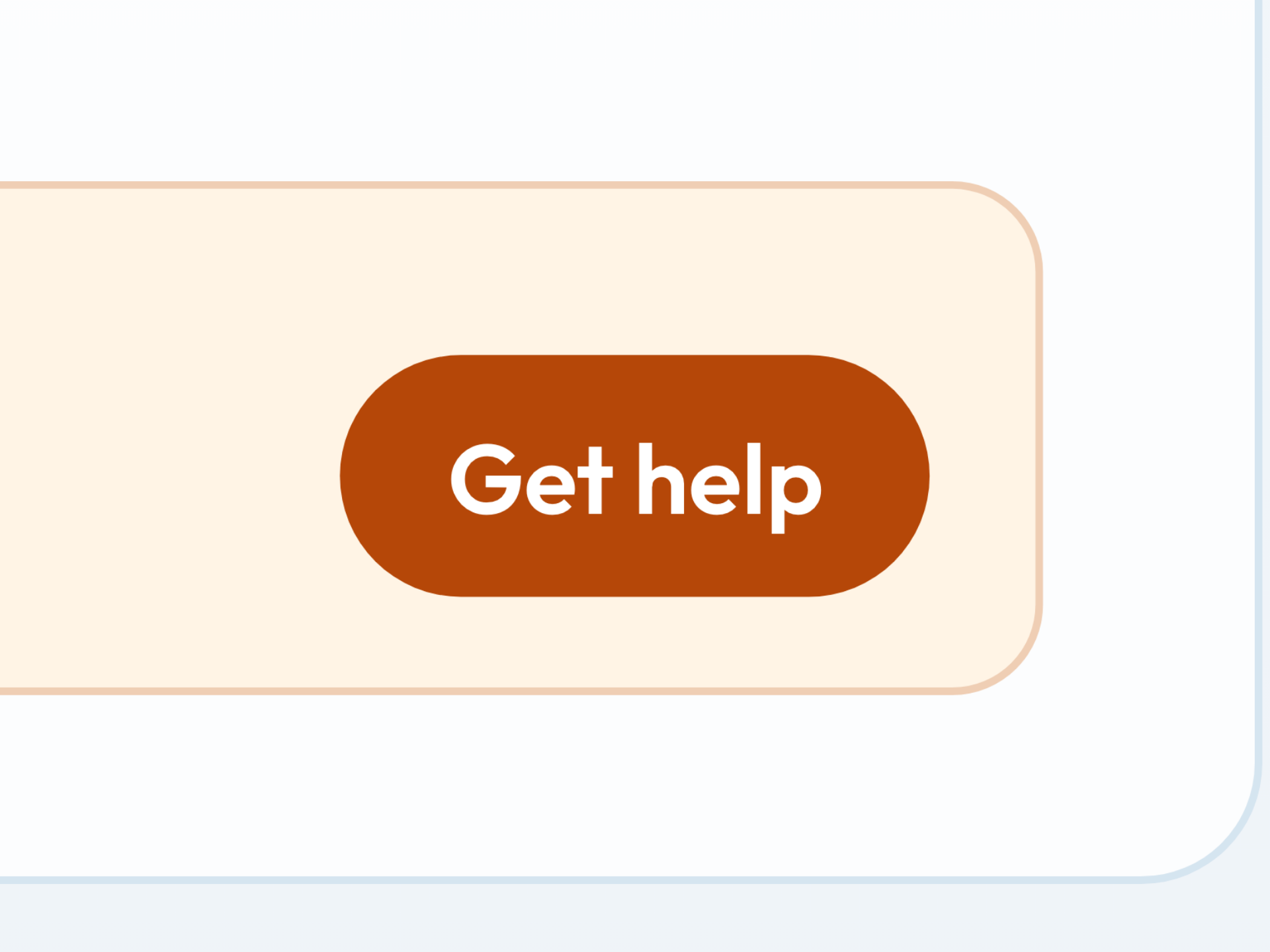 Orange Get help button under the setup guide