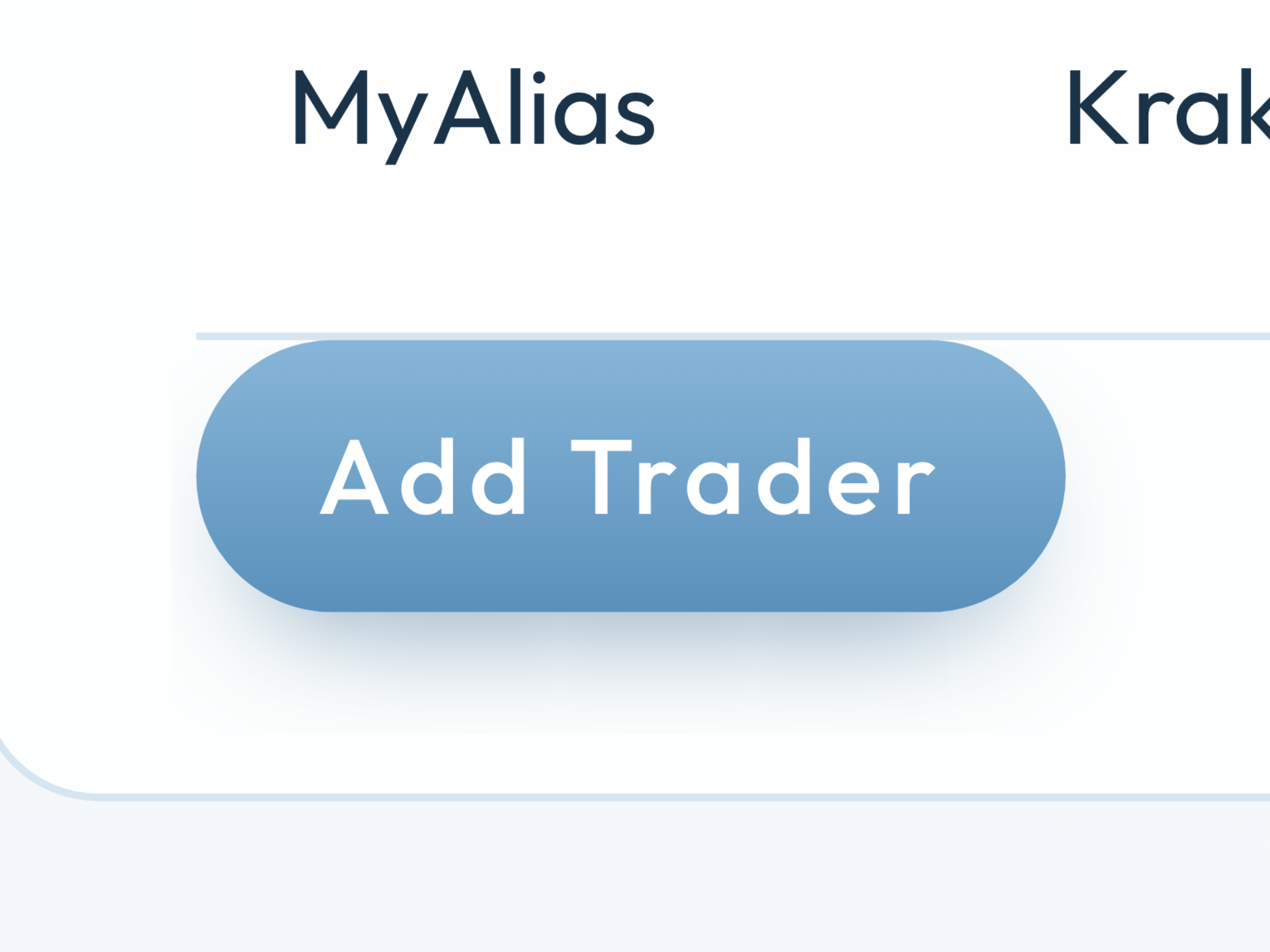 Trader list with euro and dollar