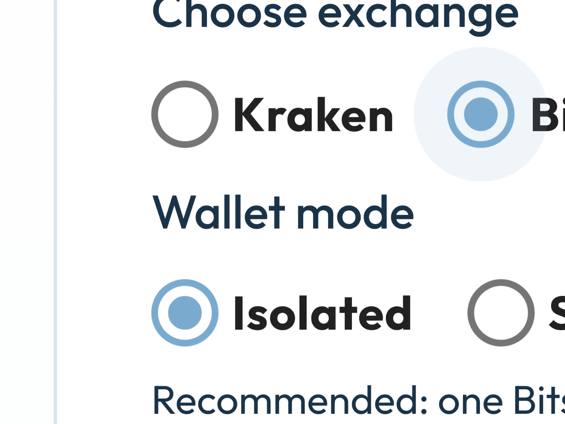 Bitstamp Isolated of Shared